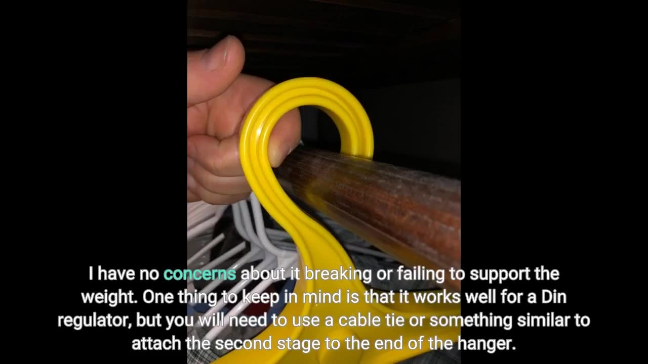 Read Remarks: Scuba Choice Diving Multi-Purpose Anti-Slip BC Hanger with Din Thread