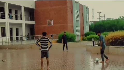 FOOTBALL IN HOSTEL + RAIN | MEHRAN UNIVERSITY|