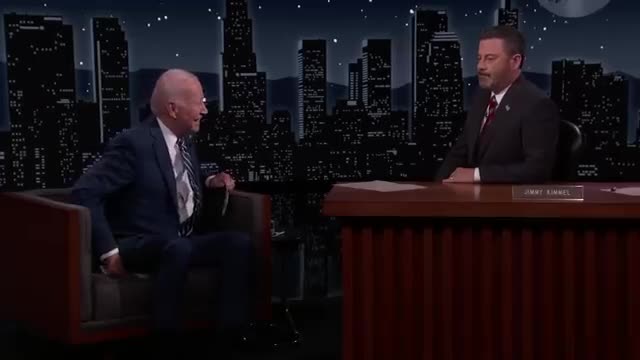 President Joe Biden Visits Jimmy Kimmel Live