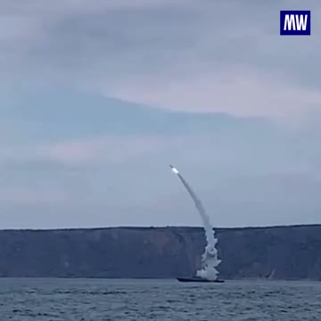 Watch Russian missile attack launching from the Black Sea