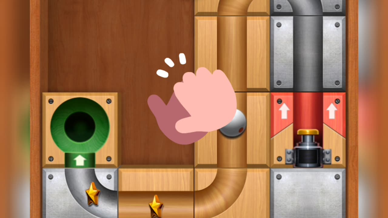 Unblock Ball puzzle game level 29 solved