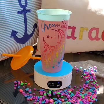 Enjoy a Refreshing Drink With This Custom 24oz "Dream Big Stay Kind" Color Changing Cup!