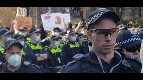 Violent thugs pushing Protesters with excessive force 02 07 2022