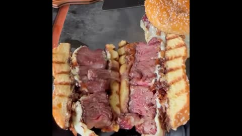 This steak sandwich is absolute perfection