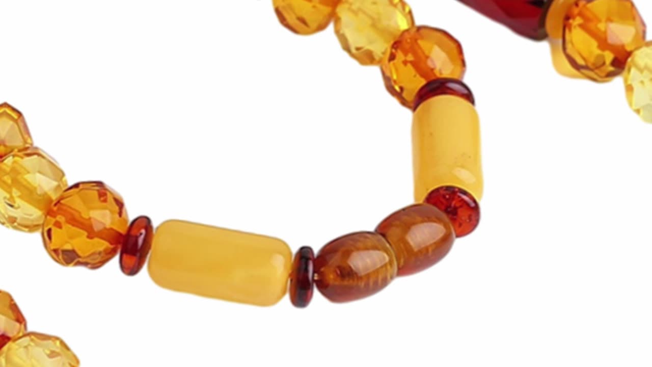 Natural Baltic Sea No Optimized faceted amber beads Necklace Christmas Gift Collar Necklace Gift08