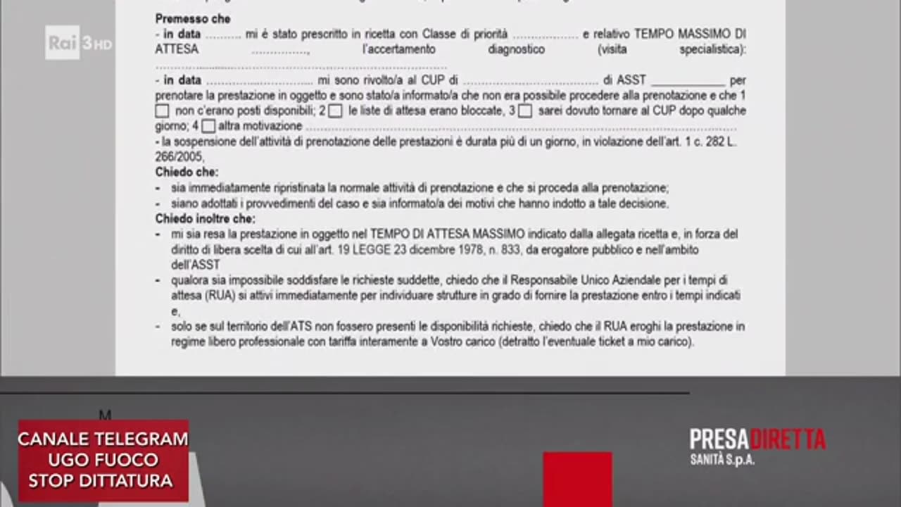 Se la sanità pubblica non riesce garantisce gli esami in tempo il privato devono pagartelo per legge