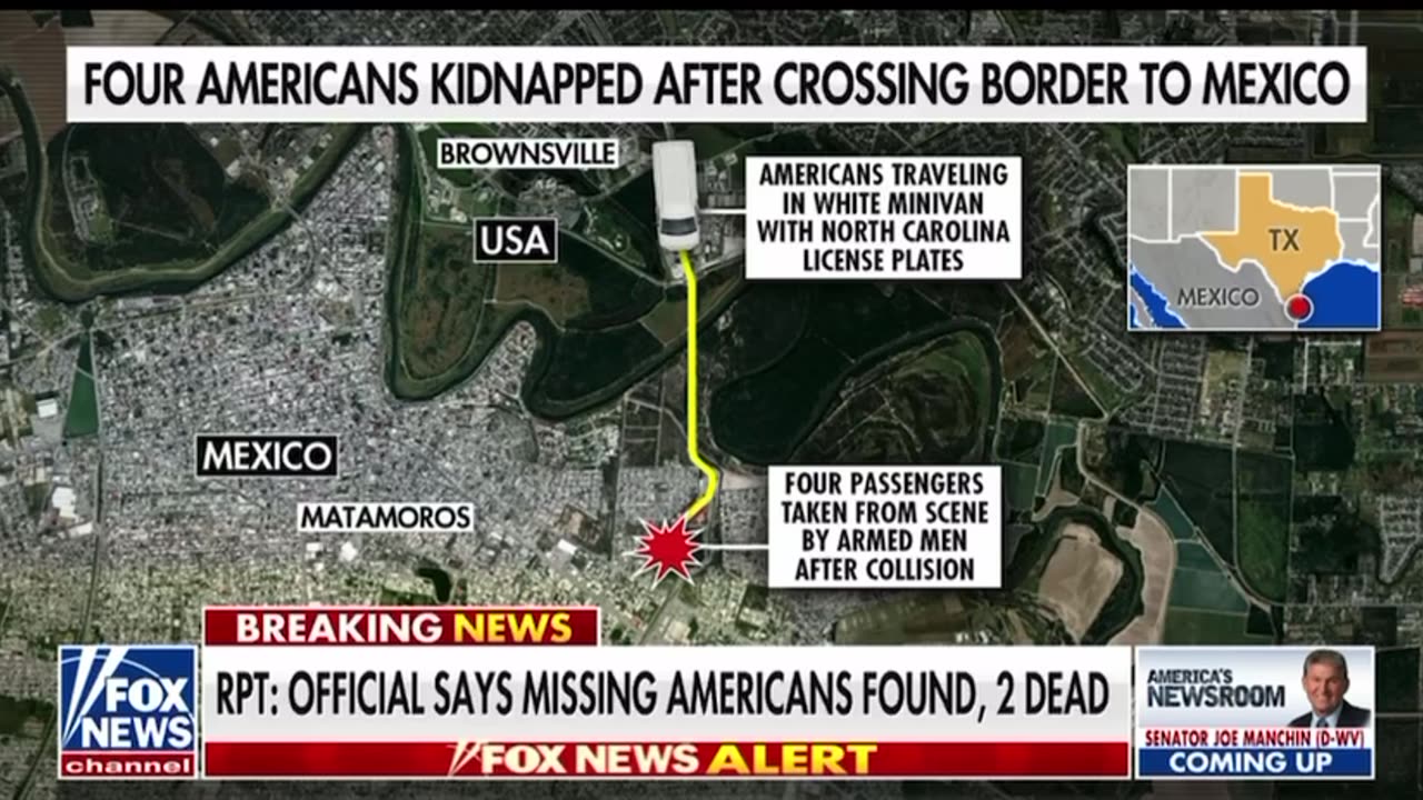 Official says missing Americans found, two dead