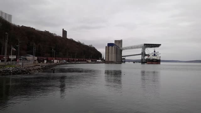 Grain Being Shipped Out Of America In Mass