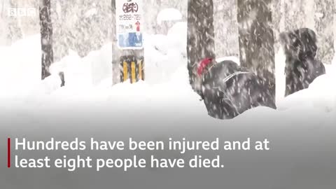 Snow storms bring deadly chaos to Japan