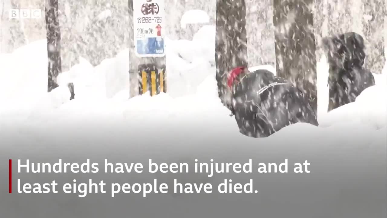 Snow storms bring deadly chaos to Japan