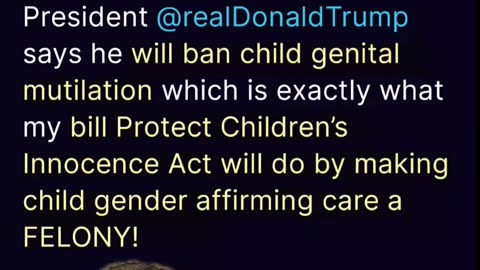 FELONIES FOR THOSE DOING CHILD AFFIRMING CARE