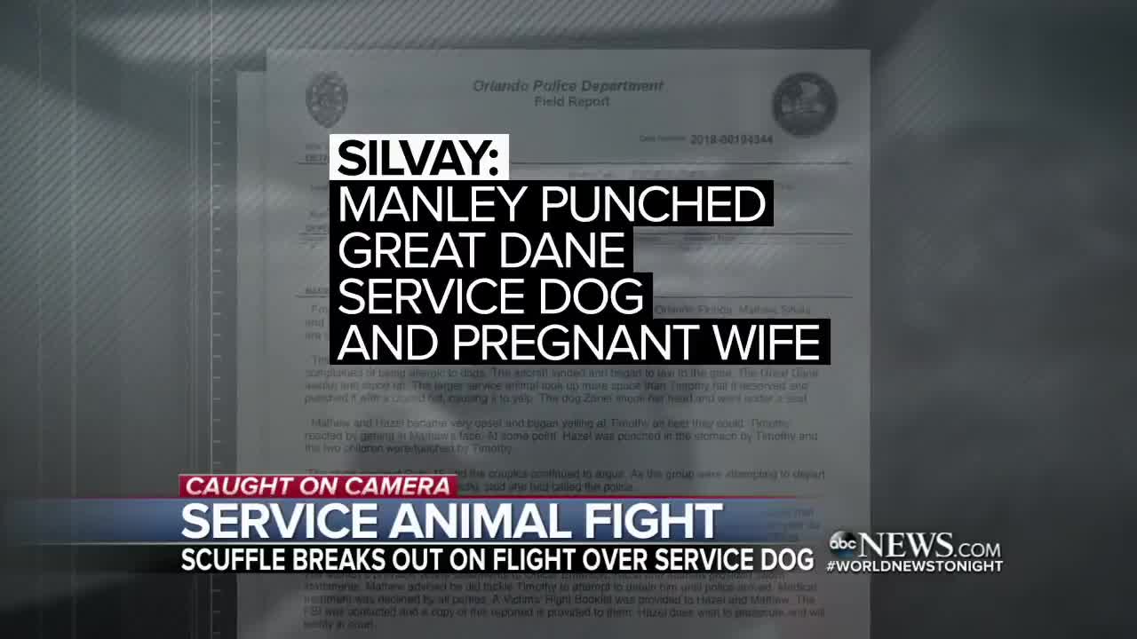 2 families outraged after incident with service dog on flight