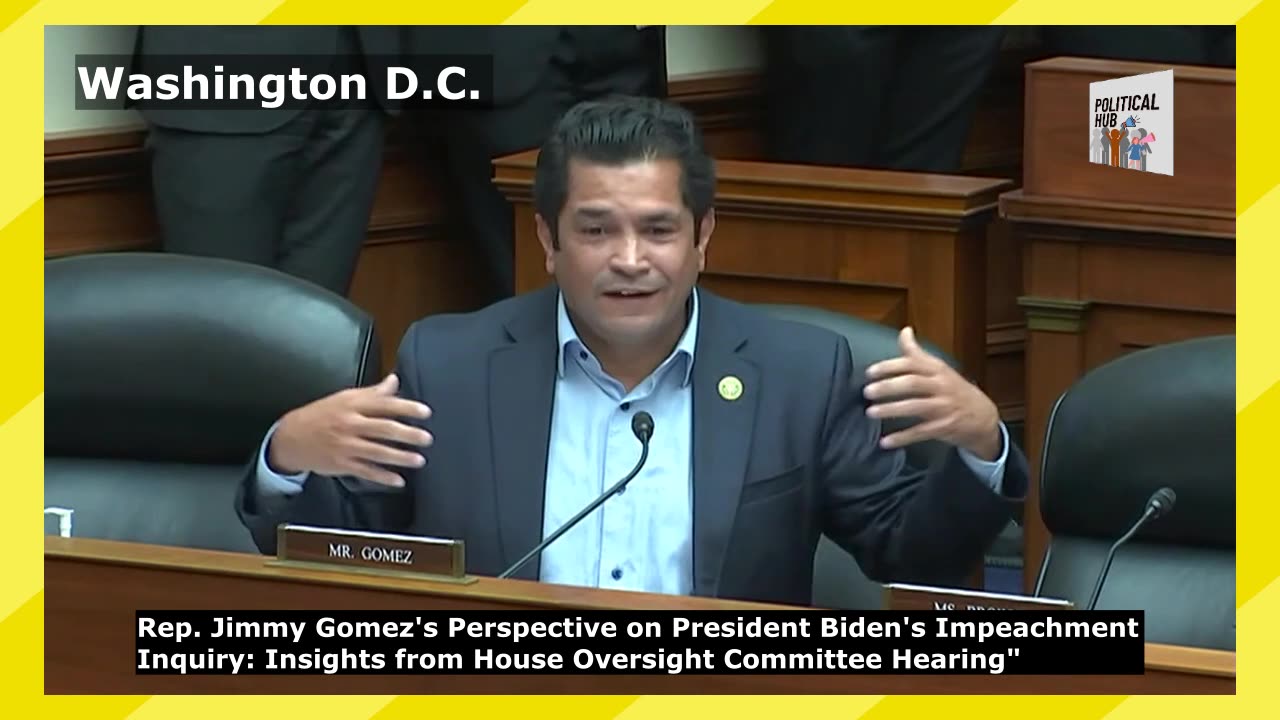 Rep. Jimmy Gomez's Remarks on President Biden's Impeachment Inquiry in Washington D.C.