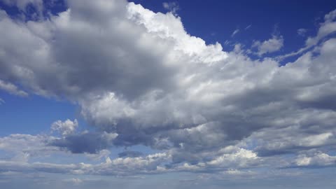 Time lapse photography system gradual change white cloud