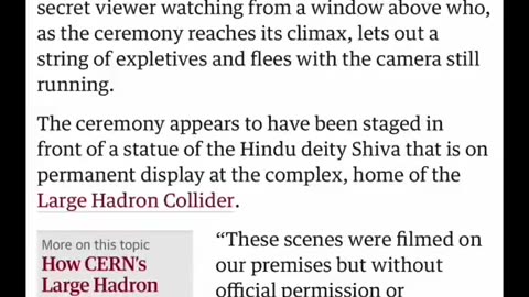 Ritual Ceremony caught near CERN HQ