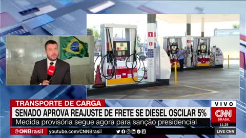 Senado aprova MP que reajusta frete caso diesel oscile mais de 5%