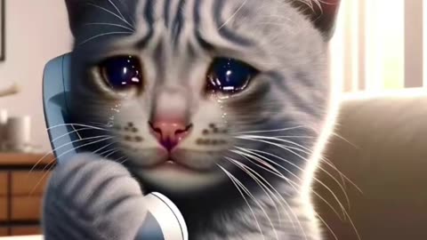 Cat emotional video 😭