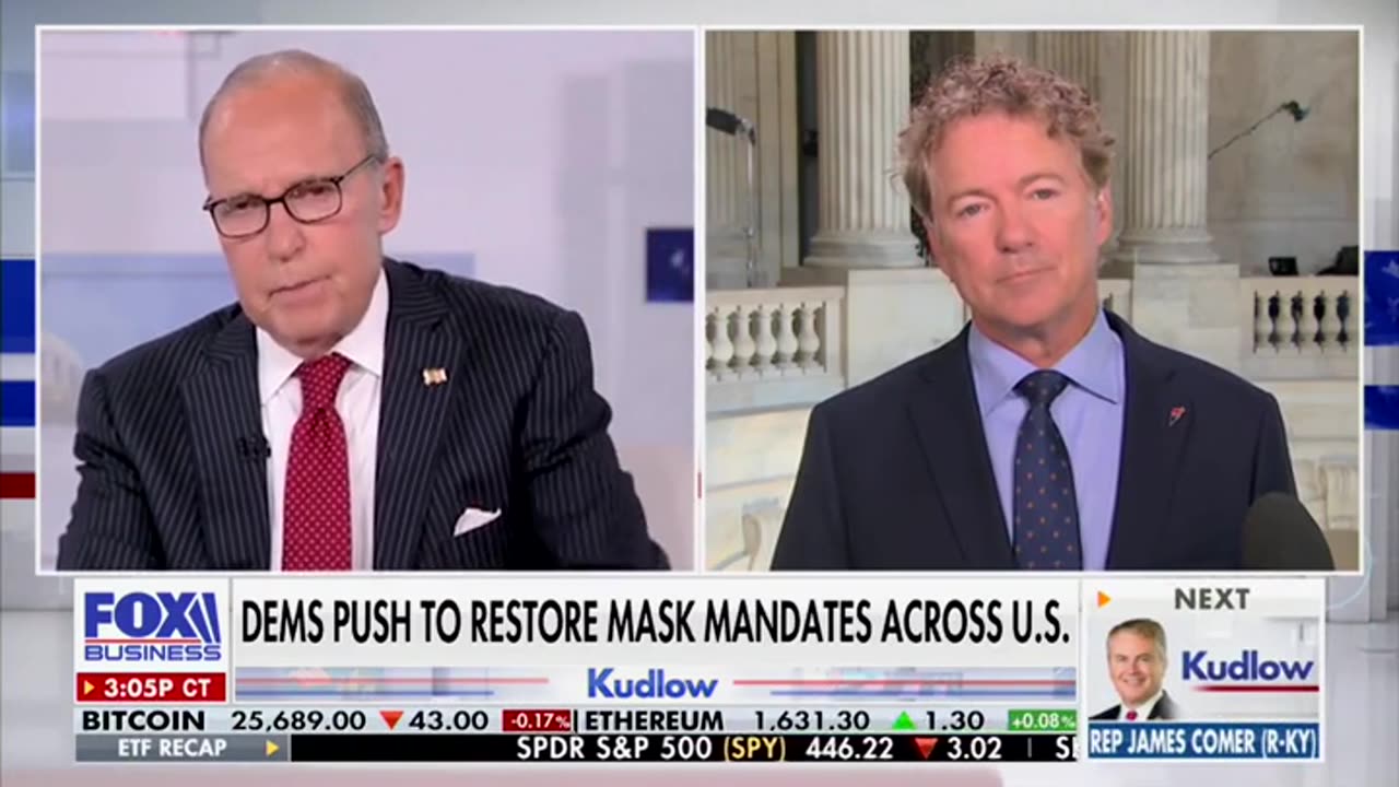 Rand Paul Sounds The Alarm Over Return Of COVID Hysteria