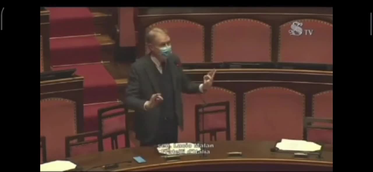 Senatore Lucio Malan: L'efficacia dei vaccini è Negativa, favoriscono la malattia 4/01/22