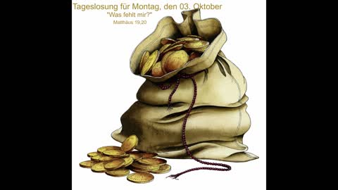 Tageslosung für Montag, den 03. Oktober