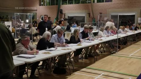 Votes being counted as exit poll suggests Conservatives face historic defeat