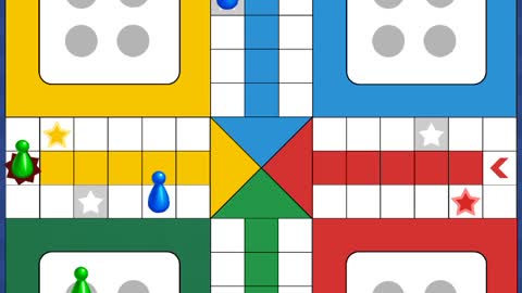 Playing a match with the new rare dice unlocked in the ludo club (ELEGANT) game.