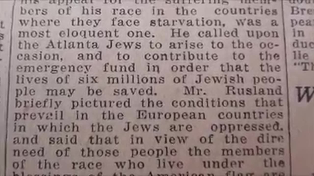 6 MILLION JEWS, 18 YEARS BEFORE HITLER, THEY LIED!