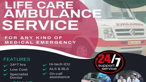 Medivic Ambulance in Delhi and Patna with Skilled Staff
