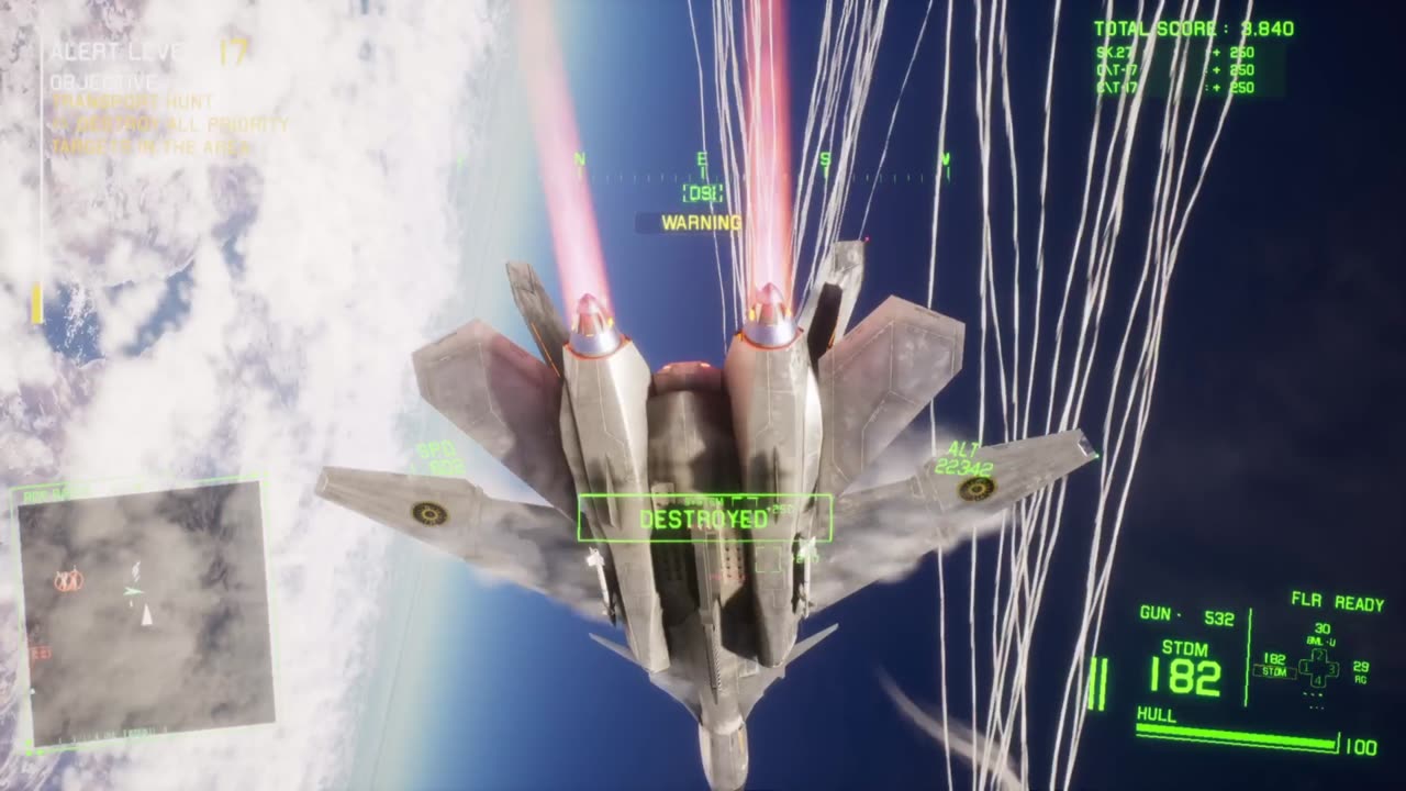 Project Wingman Conquest Mode, Mission 28, Normal, 0.5x alert modifier