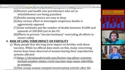 HBH Presents, IN THE KNOW! Why We Won't Take the Covid 19 Vaccines!