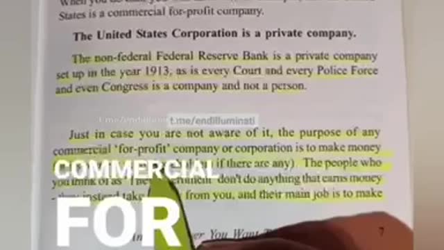 😤THE US CORPORATION IS A PRIVATE COMPANY WE ARE A REPUBLIC THE CORPSE-A RATION IS BANKRUPT 💵