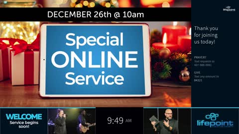 Online Worship // Dec. 19, 2021 // LifePoint Church Longwood