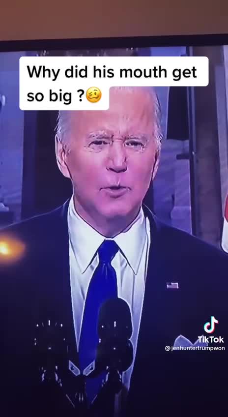 Why did his mouth get so big?