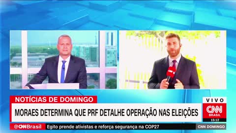 Moraes manda PRF indicar efetivo usado nos dois turnos das eleições | CNN DOMINGO