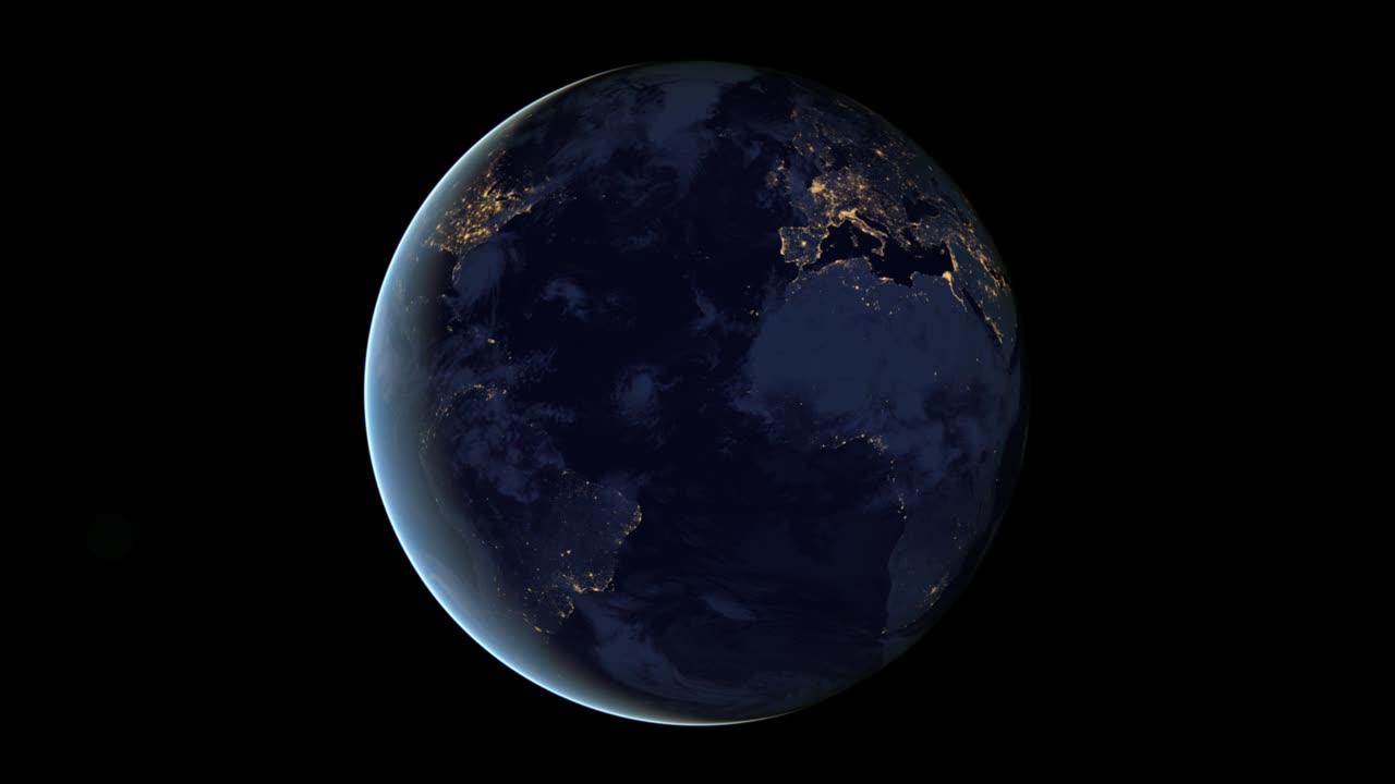 earth night rotate 1080