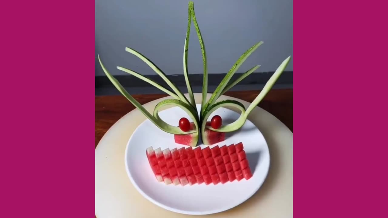 Amazing Fruit cutting and garnishing Full Plate decoration