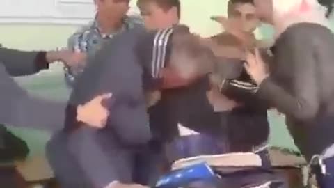 Teacher . and student fight in class