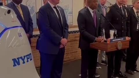 #NewYork City gets a new "surveillance" robot! - Times Square will never be the same!