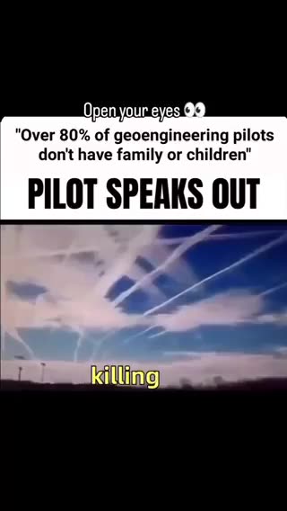 Chemtrail Pilots Don't Care About The Public