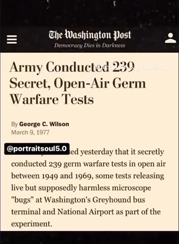 THE ARMY TESTED “GERM WARFARE” ON THE NYC SUBWAY BY SMASHING LIGHTBULBS FULL OF BACTERIA