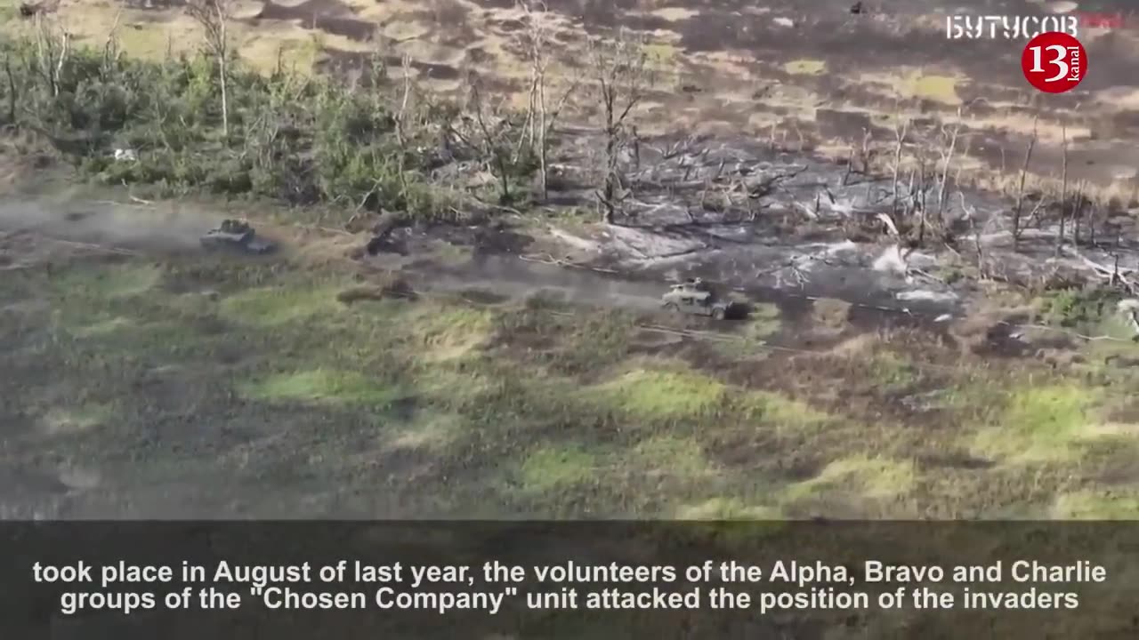 Volunteers attacking Russians