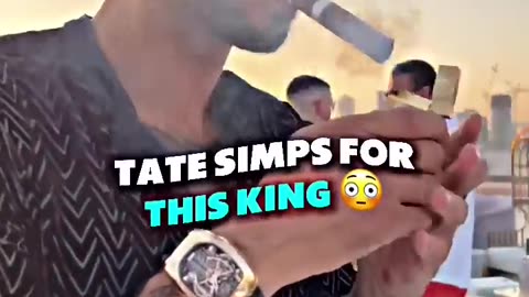 Tate SIMPS for THIS king?! 👑😳