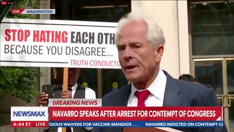 Peter Navarro responds to being charged with contempt of Congress