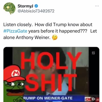 President Trump knew about Pizza gate