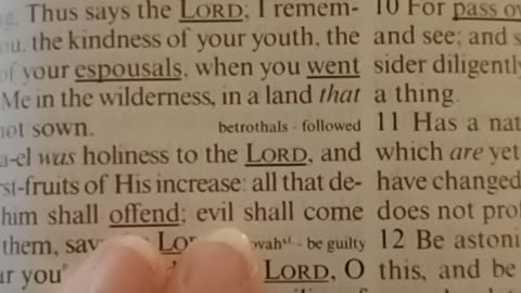 Prophetic break in Jeremiah 2, part 1 seek ye the old path...