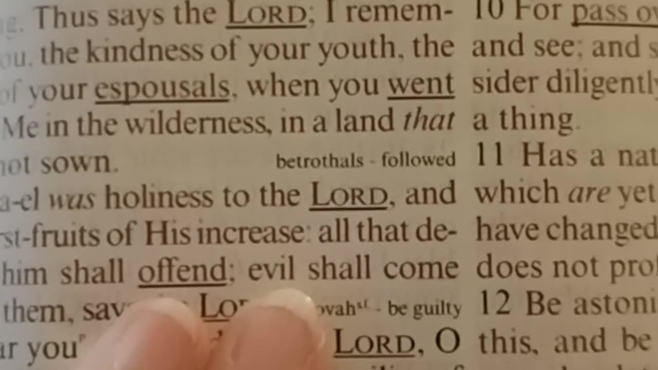 Prophetic break in Jeremiah 2, part 1 seek ye the old path...