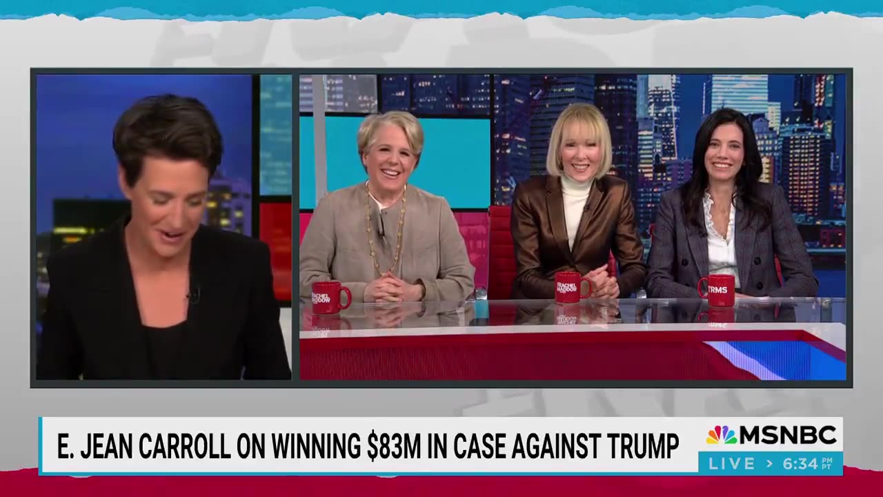 E. Jean Carroll says She’ll Take Rachel Maddow Shopping with Trumps Money