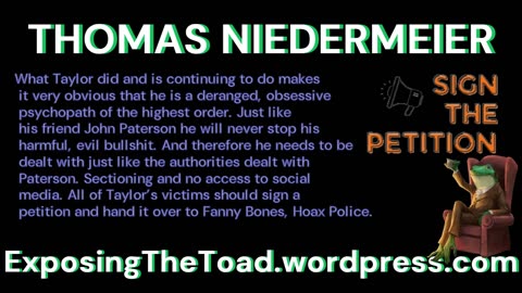 Sign the Niedermeier Petition