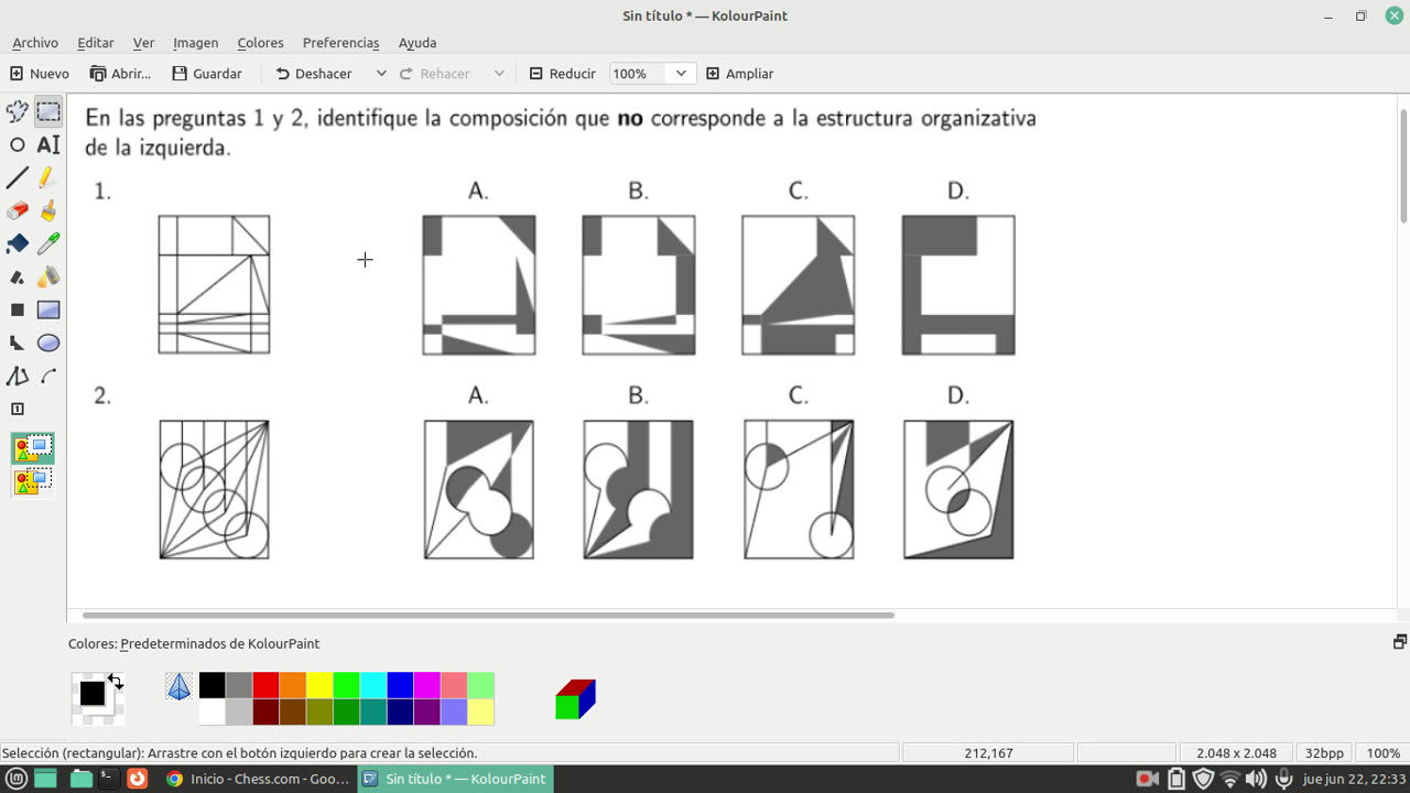 Averiguar la figura que no corresponde a la imagen de la Izquierda