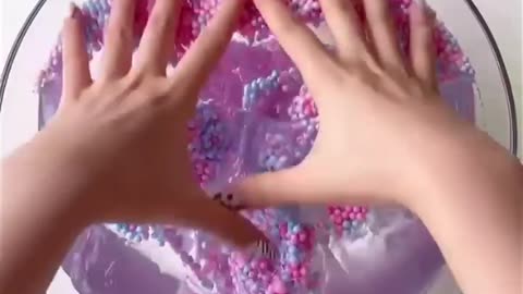 Slime mixing satisfying video